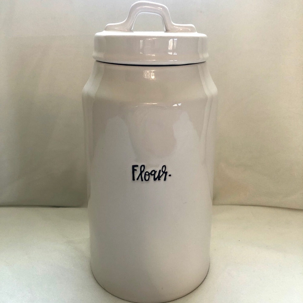 Rae Dunn Flour Cursive Canister
